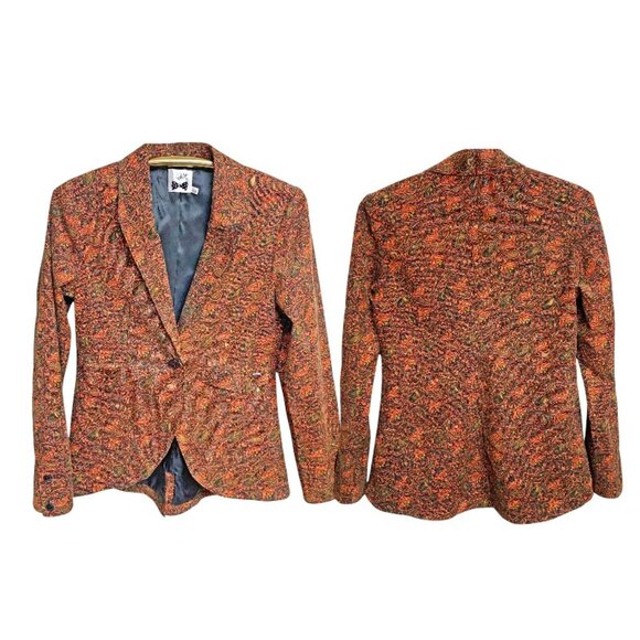 Volcom Rip It Paisley Thin Wale Corduroy Tailored Blazer - Picture 13 of 13